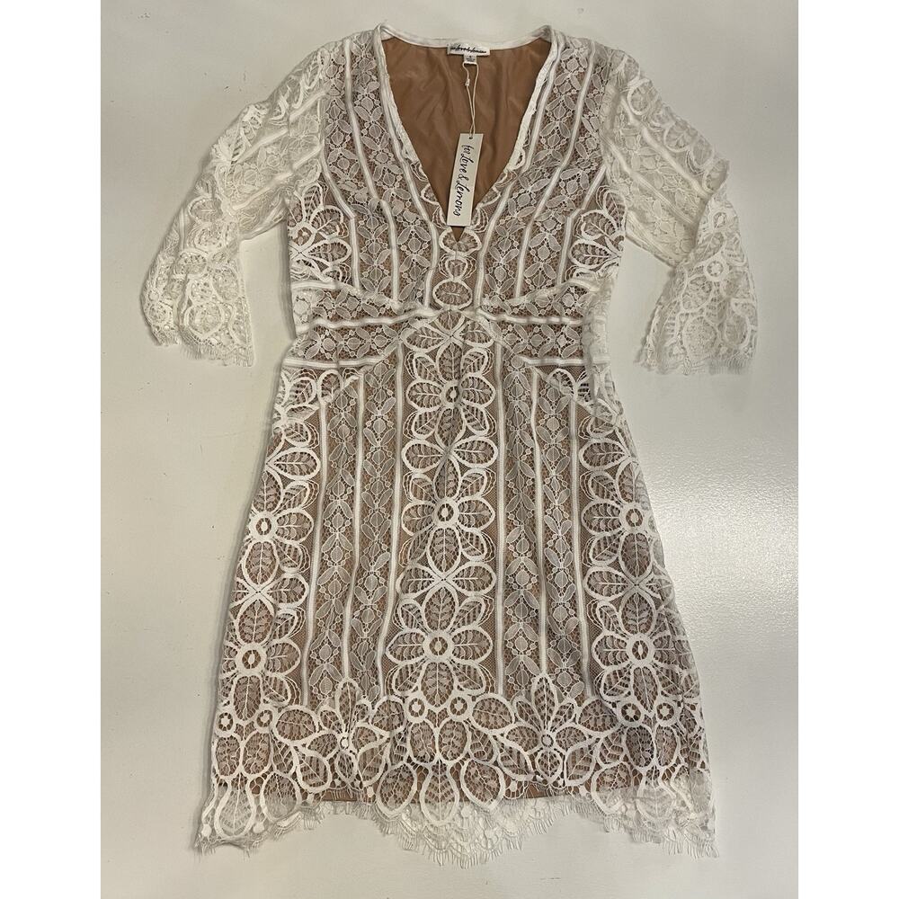 NWT Free People x For Love & Lemons Lyla Lace Cocktail Dress Mini Size Small